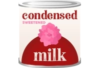 Condensed milk can, used in cocktail recipes